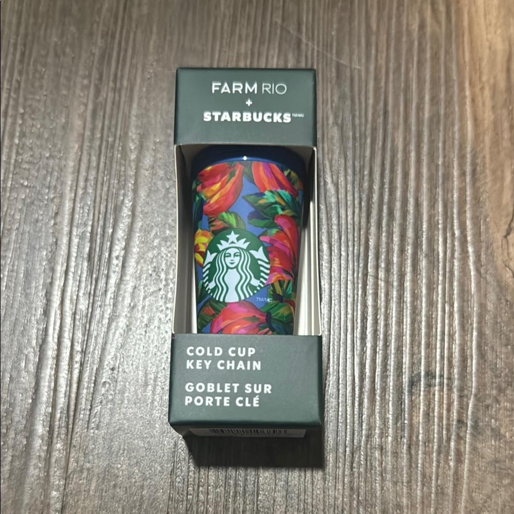 FARM Rio Starbucks Cold Cup Key Chain - Blue and Red - Picture 2 of 5